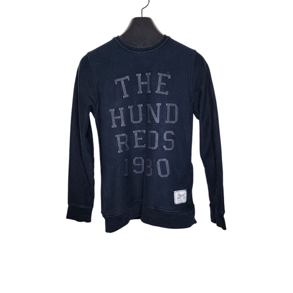 The Hundreds Sweatshirt Mens S Black Crewneck Pockets